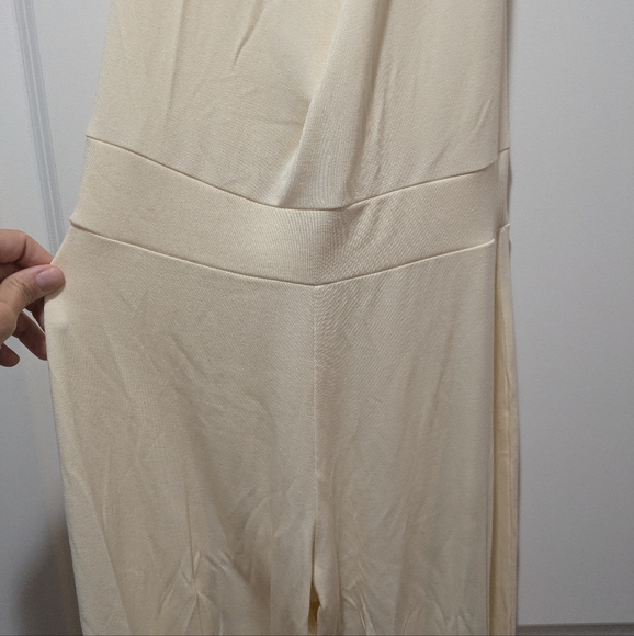 NWT Aria Lattner Flare Jumpsuit 28" Petite XS Ivory - Picture 10 of 12